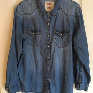 Mossimo Western Chambray Shirt - XXL